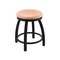 Holland Bar Stool Co 18" Swivel Vanity Stool, Black Wrinkle, Nat Oak Seat 80218BWNatOak - alternate 1
